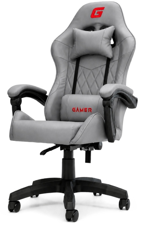Fotel obrotowy gamingowy EVO PU STONE FULL GREY XL