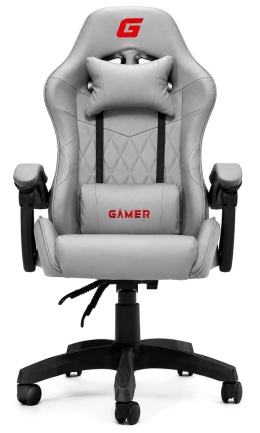 Fotel obrotowy gamingowy EVO PU STONE FULL GREY XL