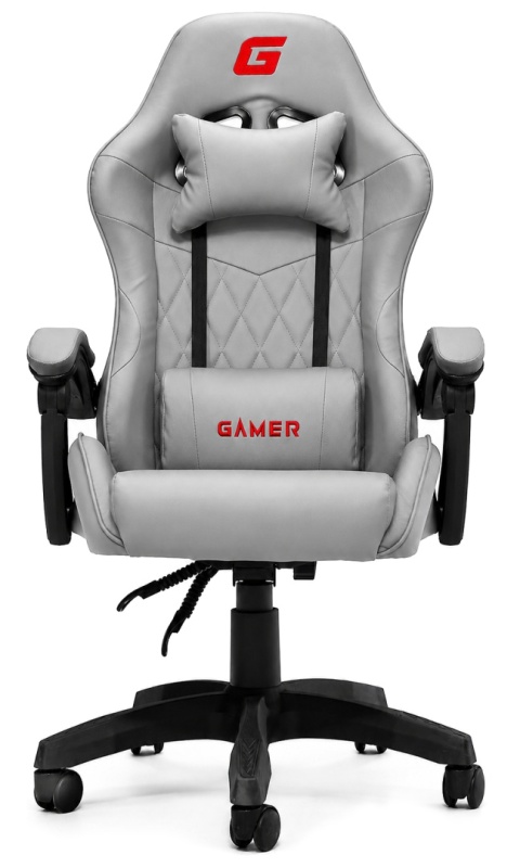Fotel obrotowy gamingowy EVO PU STONE FULL GREY XL