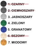 Krzesła tapicerowane AURORA VELVET zestaw 4 sztuk kolory do wyboru
