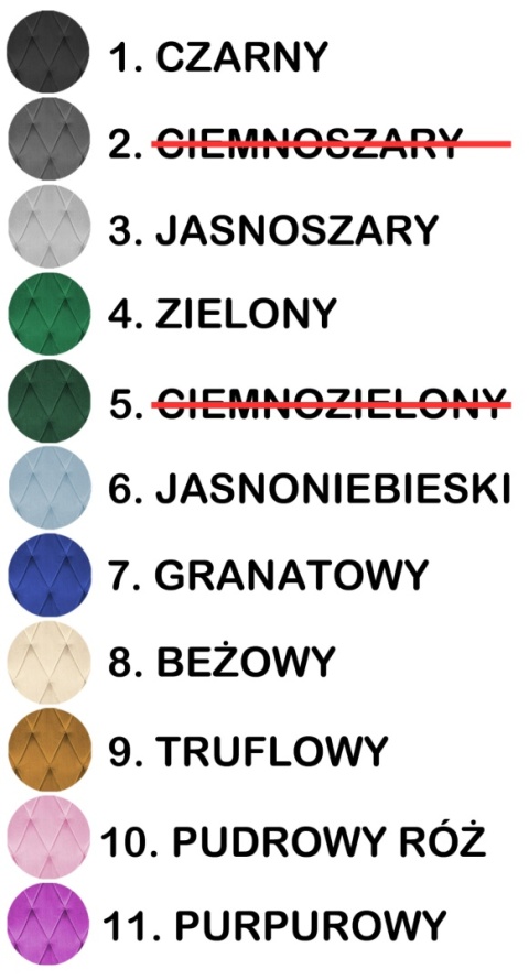 Krzesła tapicerowane BORGO VELVET SMOKE zestaw 4 sztuk kolory do wyboru