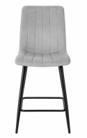 Krzesło barowe AVA AURORA BAR VELVET LIGHT GREY hoker