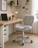 Krzesło obrotowe VASTO OFFICE BARANEK BOUCLE GREY SILVER