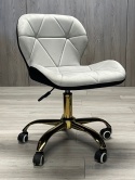Krzesło obrotowe VASTO OFFICE VELVET BLACK + GREY GOLD