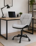Krzesło obrotowe VASTO OFFICE VELVET BLACK + GREY SMOKE