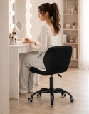 Krzesło obrotowe VASTO OFFICE VELVET BLACK + GREY SMOKE