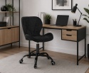 Krzesło obrotowe VASTO OFFICE VELVET BLACK SMOKE