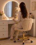 Krzesło obrotowe VASTO OFFICE VELVET CREAM GOLD