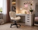Krzesło obrotowe VASTO OFFICE VELVET CREAM SMOKE