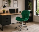 Krzesło obrotowe VASTO OFFICE VELVET GREEN SILVER