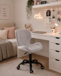 Krzesło obrotowe VASTO OFFICE VELVET GREY SMOKE