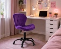 Krzesło obrotowe VASTO OFFICE VELVET PURPLE SMOKE