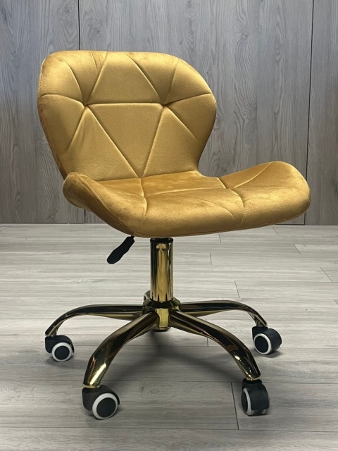 Krzesło obrotowe VASTO OFFICE VELVET SAND GOLD