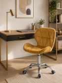 Krzesło obrotowe VASTO OFFICE VELVET SAND SILVER