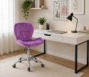 Krzesło obrotowe VASTO OFFICE VELVET VIOLET SILVER