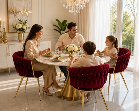 Krzesło plecione Lugano fotel TRECCIA BURGUNDY VELVET GOLD OUTLET