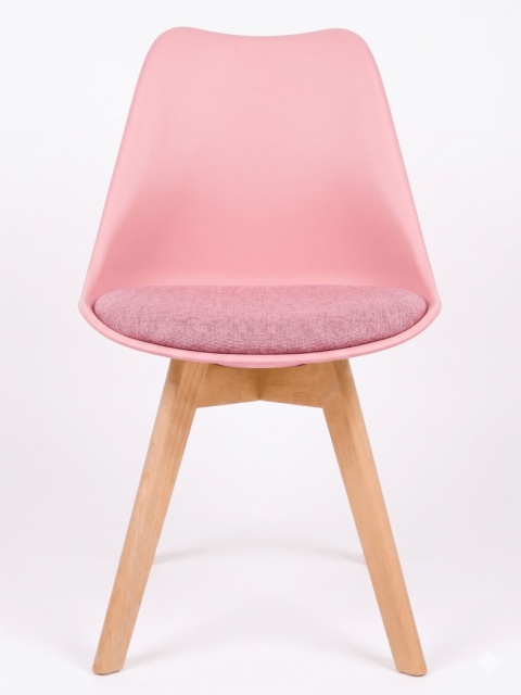 Krzesło skandynawskie MONZA PINK + PINK FABRIC II