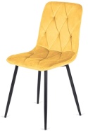 Krzesło tapicerowane BORGO VELVET MUSTARD SMOKE II GATUNEK