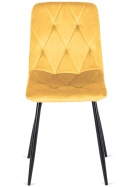 Krzesło tapicerowane BORGO VELVET MUSTARD SMOKE II GATUNEK