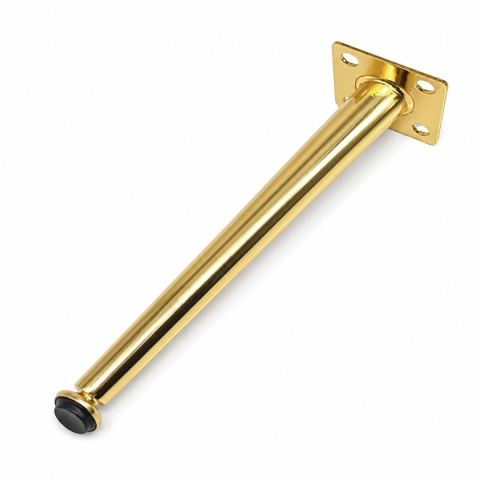 Zestaw 4 nóg meblowych skośnych 240 mm – Złoty Chrom