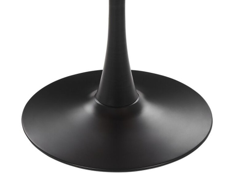 Stół okrągły VICTORY BLACK WOOD 70 cm SMOKE SLIM