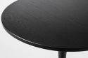 Stół okrągły VICTORY BLACK WOOD 70 cm SMOKE SLIM