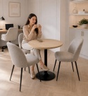 Stół okrągły VICTORY STR LIGHT WOOD 70 cm SMOKE