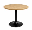 Stół okrągły VICTORY STR LIGHT WOOD 70 cm SMOKE