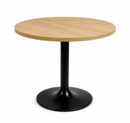 Stół okrągły VICTORY STR LIGHT WOOD 70 cm SMOKE