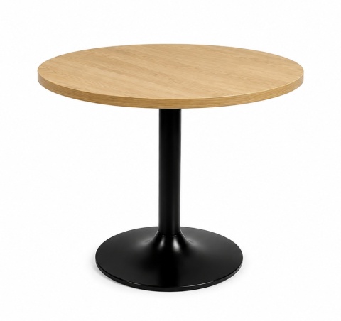 Stół okrągły VICTORY STR LIGHT WOOD 70 cm SMOKE