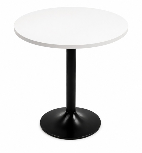 Stół okrągły VICTORY STR WHITE 70 cm SMOKE
