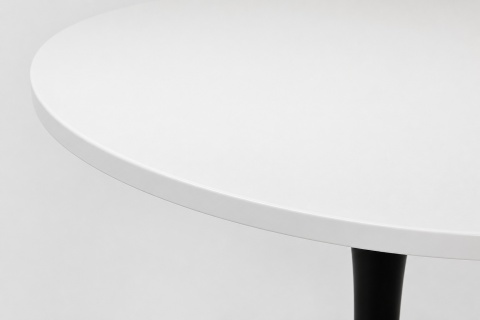 Stół okrągły VICTORY WHITE 70 cm SMOKE SLIM