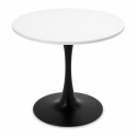 Stół okrągły VICTORY WHITE 70 cm SMOKE SLIM