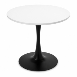 Stół okrągły VICTORY WHITE 70 cm SMOKE SLIM