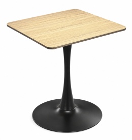 Stół skandynawski kwadratowy TORI Light Wood 70 SMOKE SLIM