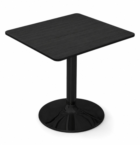 Stół skandynawski kwadratowy TORI STR Black Wood 70 SMOKE