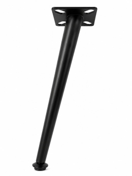 Zestaw 4 nóg meblowych skośnych 240 mm – Czarny Półmat