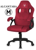 Fotel obrotowy do biurka CARRERA M ALCANTARA BURGUNDY II GATUNEK