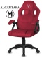 Fotel obrotowy do biurka CARRERA M ALCANTARA BURGUNDY II GATUNEK
