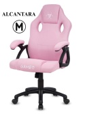Fotel obrotowy do biurka CARRERA M FULL PINK FABRIC OUTLET