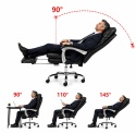 Fotel obrotowy do gabinetu WAILOR BLACK LEATHER PRO