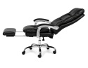 Fotel obrotowy do gabinetu WAILOR BLACK LEATHER PRO