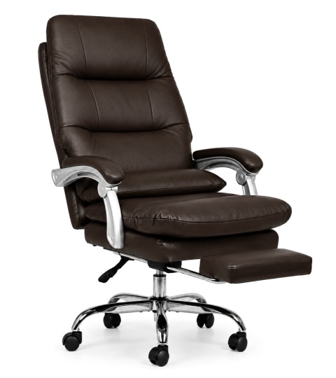 Fotel obrotowy do gabinetu WAILOR BROWN LEATHER PRO