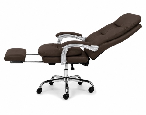 Fotel obrotowy do gabinetu WAILOR BROWN LEATHER PRO