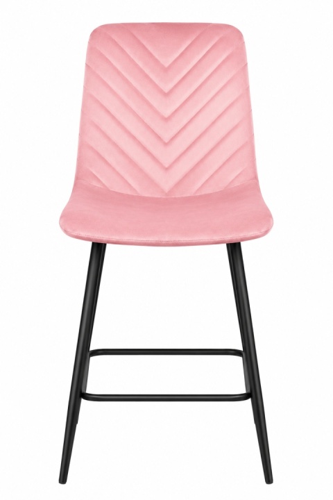 Krzesło barowe AVA TRIO BAR VELVET PINK hoker