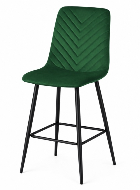 Krzesło barowe AVA TRIO BAR VELVET GREEN hoker