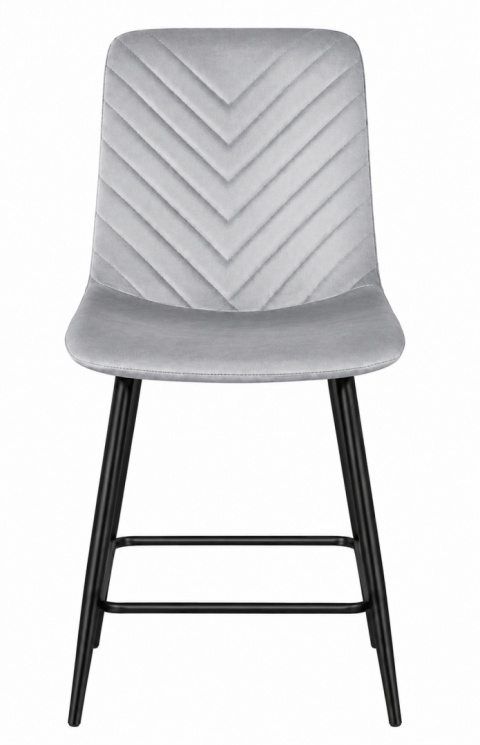 Krzesło barowe AVA TRIO BAR VELVET LIGHT GREY hoker