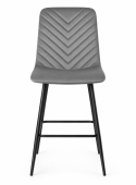 Krzesło barowe AVA TRIO BAR VELVET DARK GREY hoker