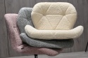 Krzesło obrotowe VASTO OFFICE BARANEK BOUCLE GREY MILK