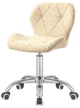 Krzesło obrotowe VASTO OFFICE BARANEK BOUCLE BEIGE SILVER